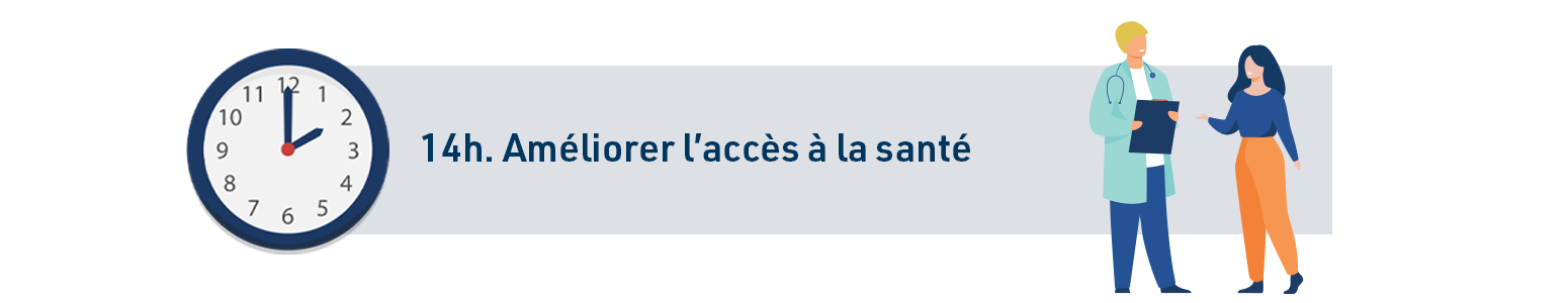 14h. Améliorer l’accès à la santé