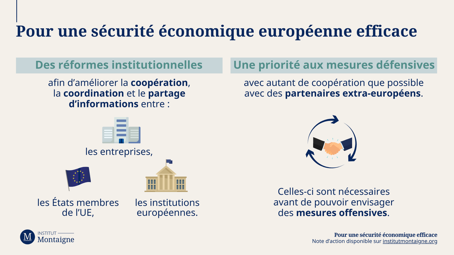Pour une sécurité économique européenne efficace infographie