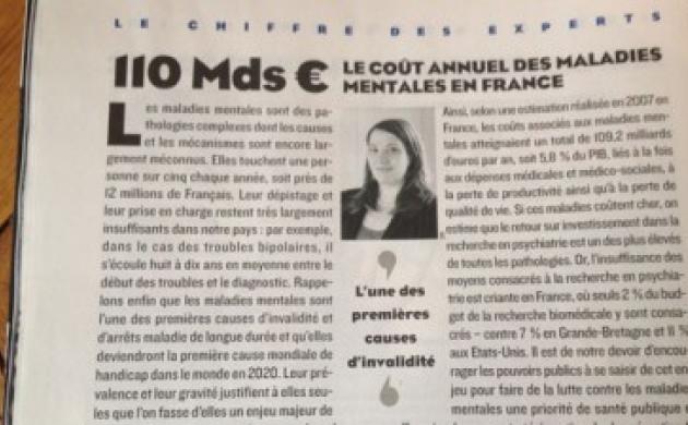 110 milliards d’euros : le coût annuel des maladies mentales en France