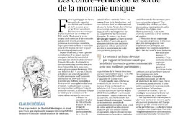 Les contre-vérités de la sortie de la monnaie unique
