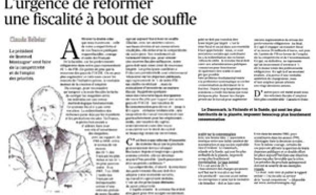 L'urgence de réformer une fiscalité à bout de souffle