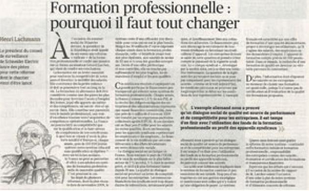 Formation professionnelle : pourquoi il faut tout changer