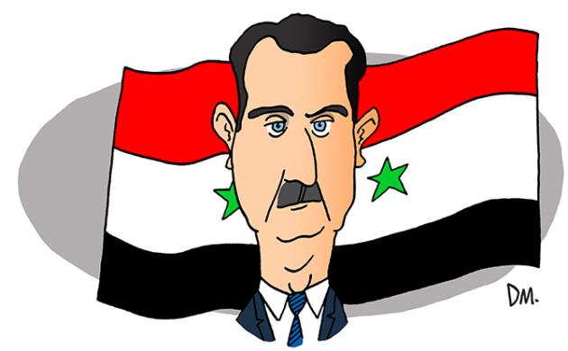 Portrait de Bachar el-Assad - Président de la République arabe syrienne
