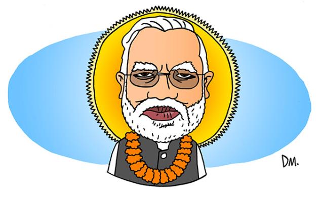 Portrait of Narendra Modi - Prime Minister of India