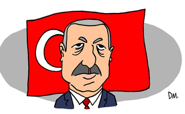 Portrait de Recep Tayyip Erdogan - Président de la République de Turquie 