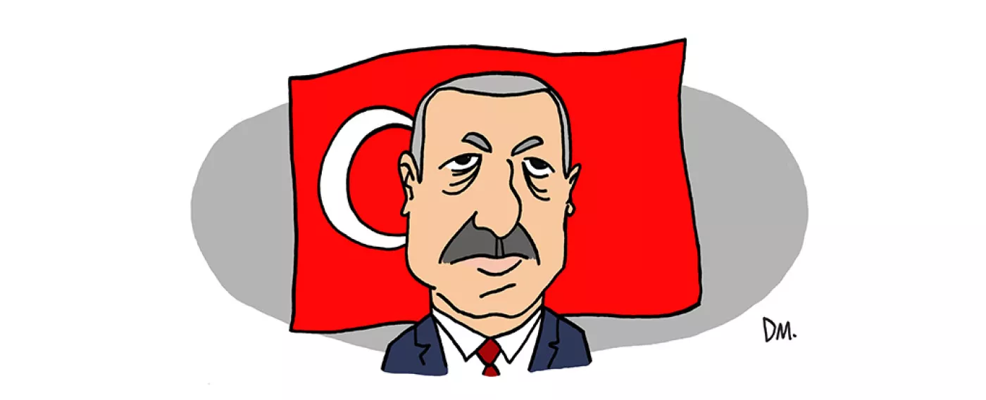 Portrait of Recep Tayyip Erdogan - President of the Republic of Turkey