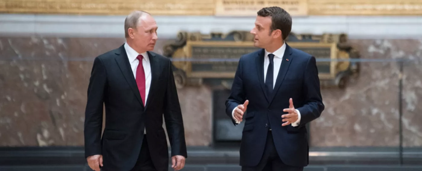 Emmanuel Macron in Russia: Viewpoints from Paris to St. Petersburg