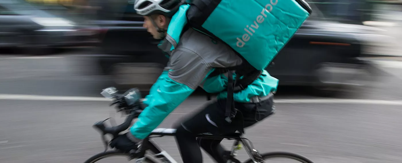 Livreurs Deliveroo : empêcher la sortie de route