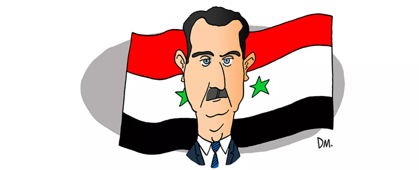 Portrait of Bashar al-Assad - President of the Syrian Arab Republic