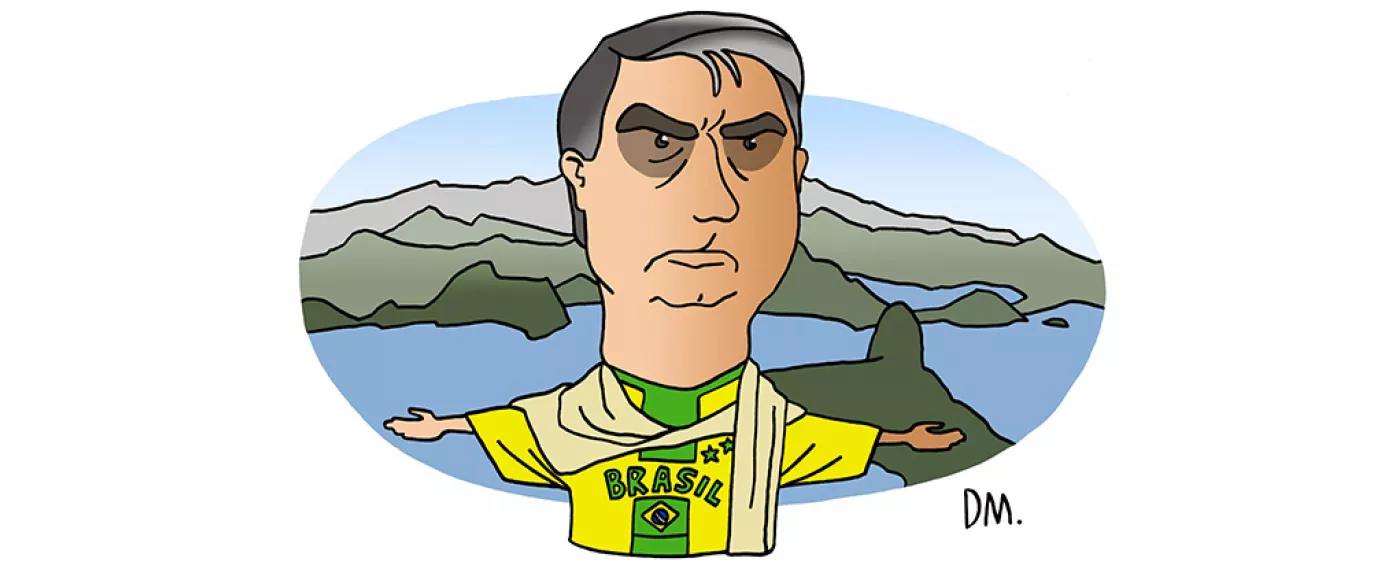 Portrait de Jair Bolsonaro - président de la République Fédérative du Brésil