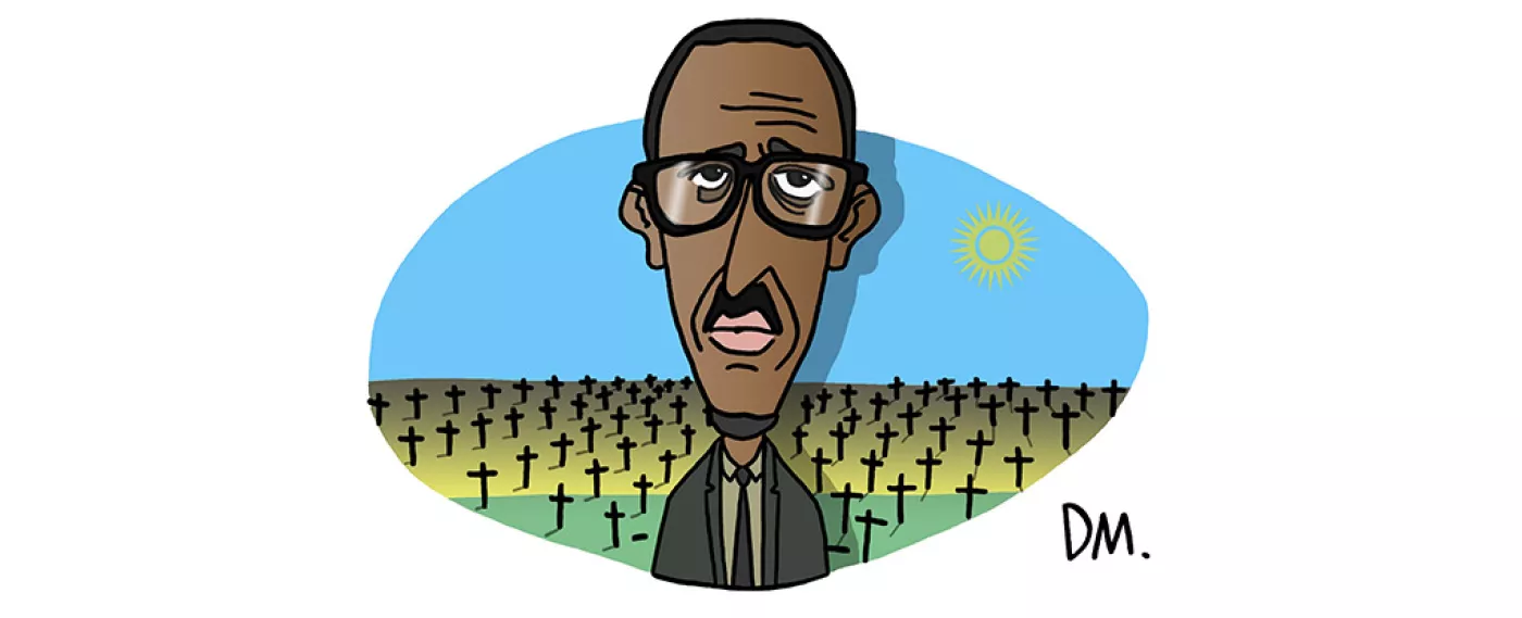 Portrait of Paul Kagame - President of the Republic of Rwanda
