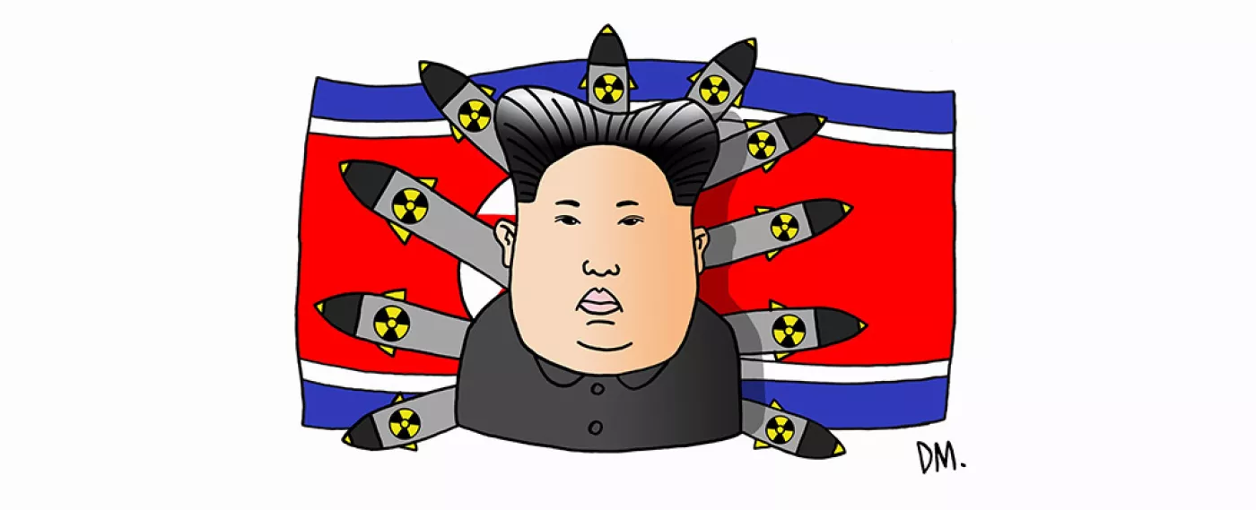 Portrait of Kim Jong-un - Supreme Leader of the Democratic People's Republic of Korea