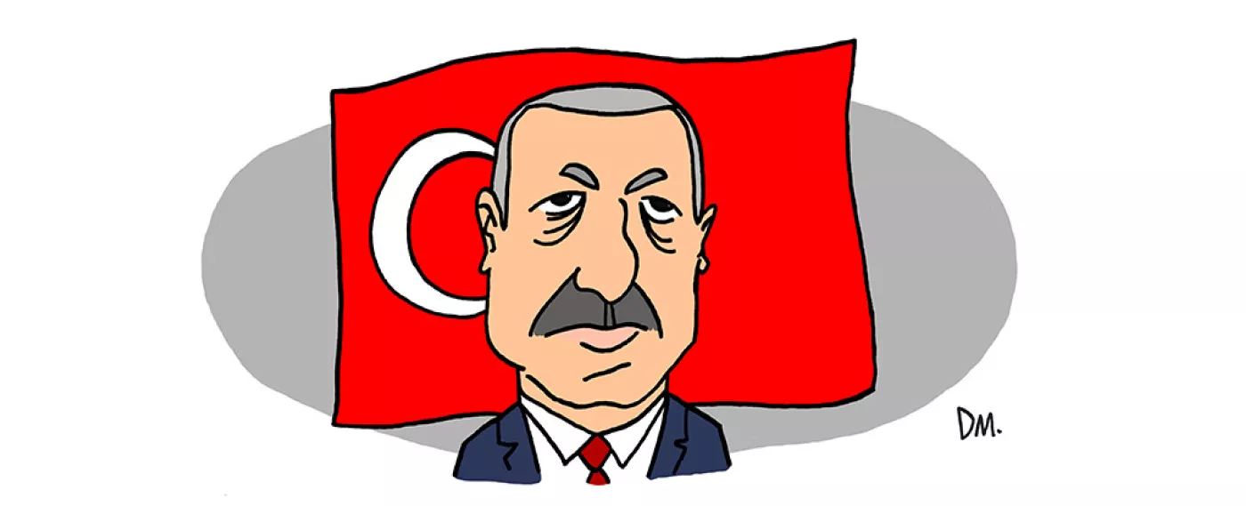 Portrait de Recep Tayyip Erdogan - Président de la République de Turquie 