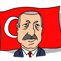 Portrait of Recep Tayyip Erdogan - President of the Republic of Turkey