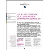 Dernière Note - Une nouvelle ambition pour l’apprentissage : 10 propositions concrètes