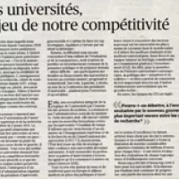 Les universités, enjeu de notre compétitivité