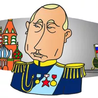 Portrait of Putin - President of the Russian Federation