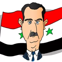 Portrait of Bashar al-Assad - President of the Syrian Arab Republic