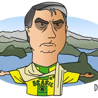 Portrait de Jair Bolsonaro - président de la République Fédérative du Brésil