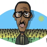 Portrait of Paul Kagame - President of the Republic of Rwanda