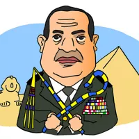Portrait de Abdelfattah Sissi - Président de la République arabe d'Egypte
