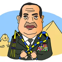 Portrait of Abdel Fattah al-Sisi - President of the Arab Republic of Egypt