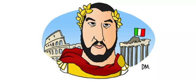 Portrait of Matteo Salvini - Italian Minister of the Interior