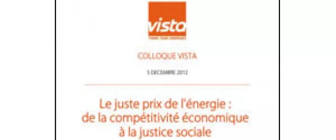 Le juste prix de l'énergie : de la compétitivité économique à la justice sociale