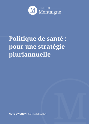 <p><strong>Politique de santé :<br />
pour une stratégie pluriannuelle</strong></p>
