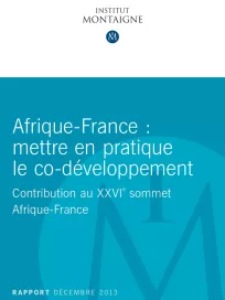 Afrique-France : mettre en pratique le co-développement - Contribution au XXVIe sommet Afrique-France