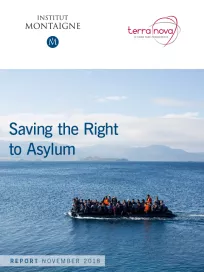 <p><span style="color:#ffffff;"><strong>Saving the Right<br />
to Asylum</strong></span></p>
